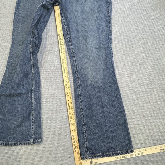 Levi Strauss Signature Womens Low Rise Bootcut Jeans Misses 18 M Blue Denim - Picture 10 of 11